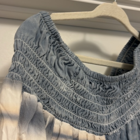 Surf Gypsy gaucho smocked tie dye pants medium NWOT - Picture 7 of 7